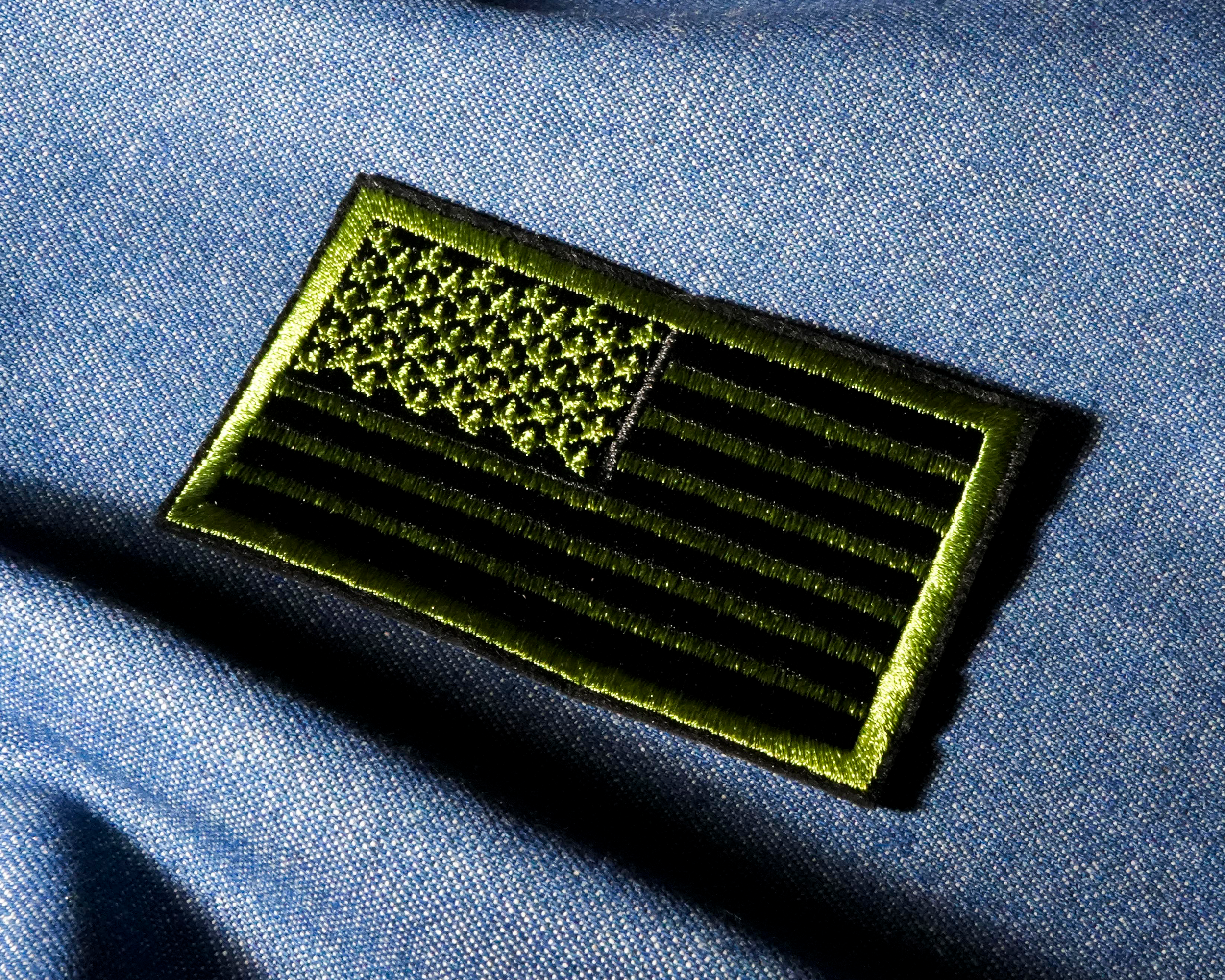United States Of America Army Green USA Patch Iron On (8 x 5cm) Secondary image