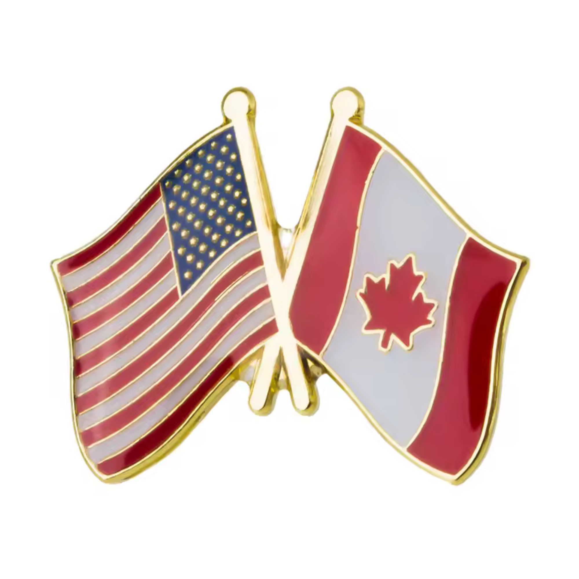 United States & Canada Friendship Pin Badge