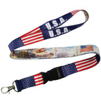USA Flag United States Stars Stripes Lanyard