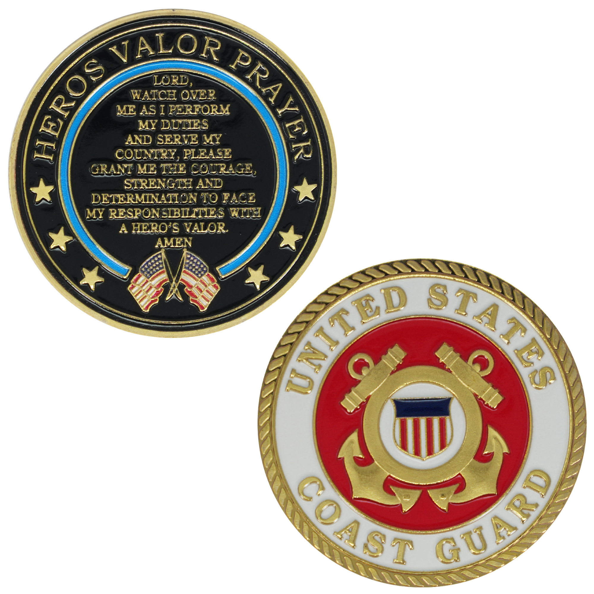 U.S. Coast Guard Commemorative Coin – Hero’s Valor Prayer Edition