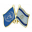 United Nations & Israel Friendship Pin Badge