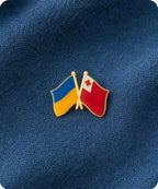 Ukraine & Tonga Friendship Pin Badge