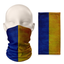Braga de cuello con la bandera de Ucrania con efecto "grunge" – Mascarilla transpirable y protector facial