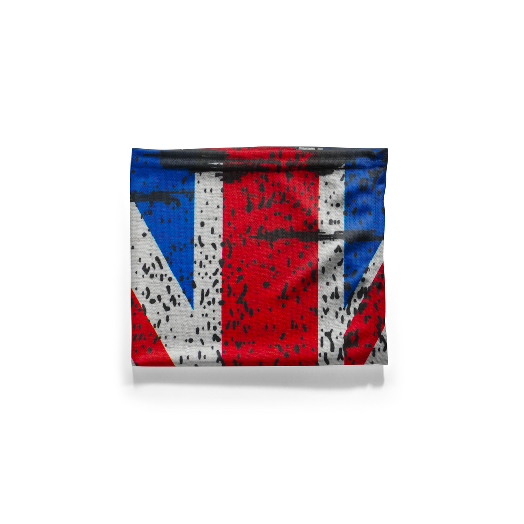 Mascarilla Union Jack con calavera - Braga de cuello transpirable para la cara
