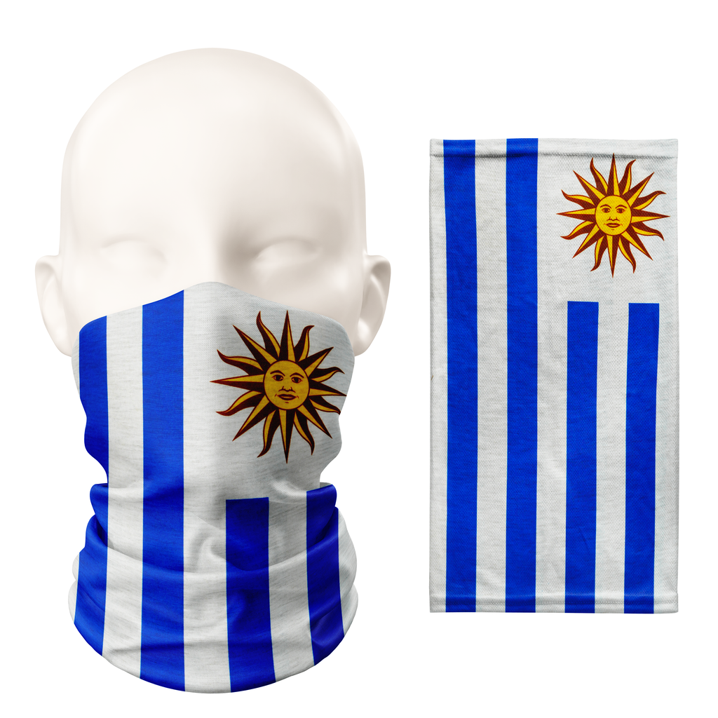 Uruguay Bandana de la Bandera – Mascarilla Transpirable Cubrecuello Cubre Cara
