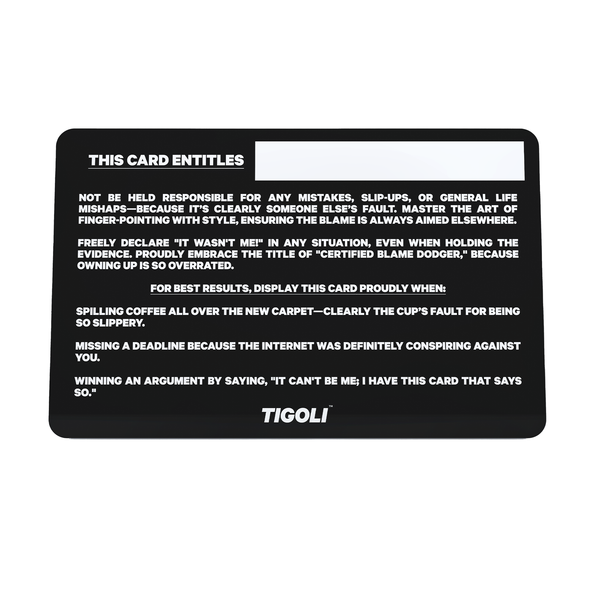 Victim Membership Card