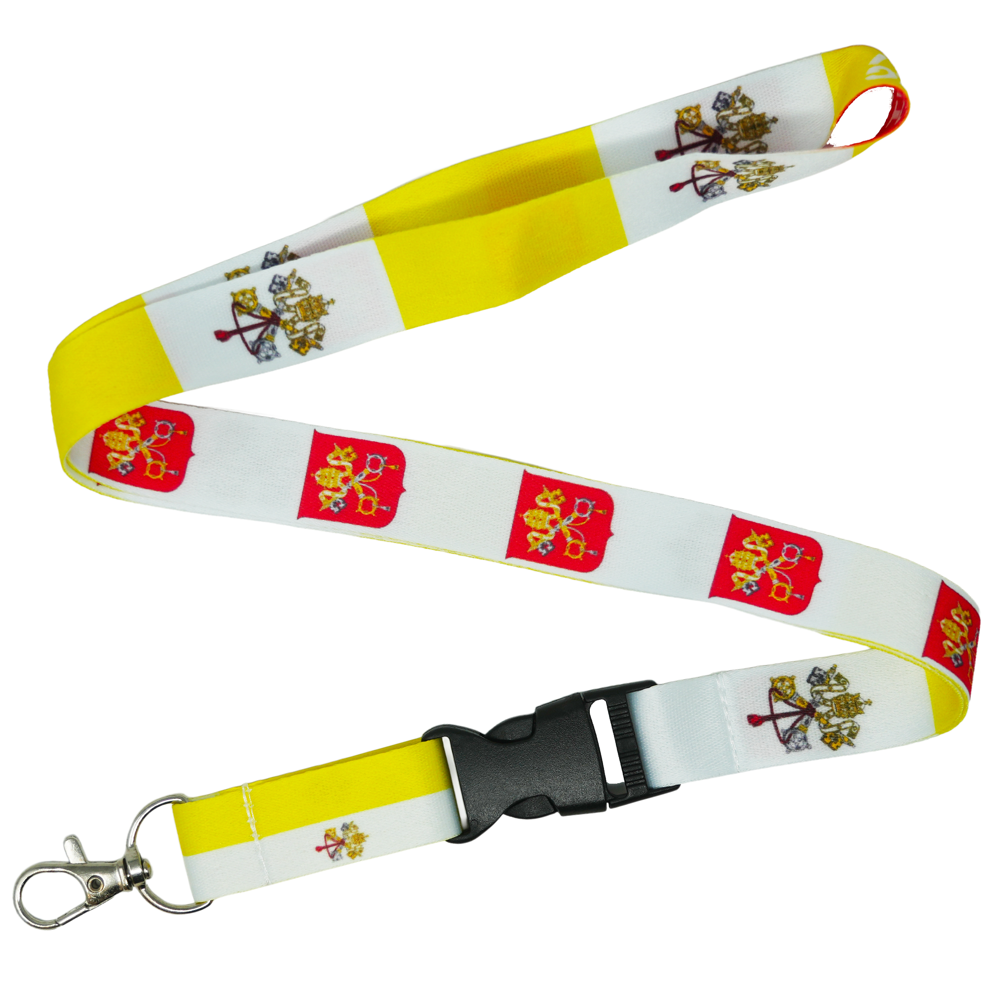 Vatican City Papal State Flag Lanyard