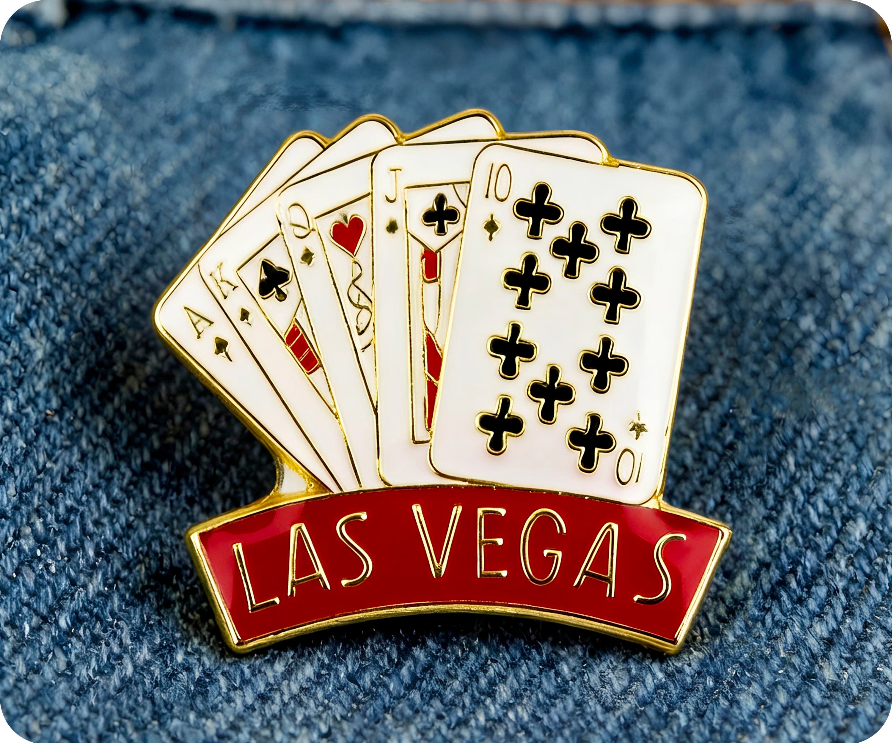 Insignia de pin de la escalera real de Las Vegas Imagen secundaria del producto