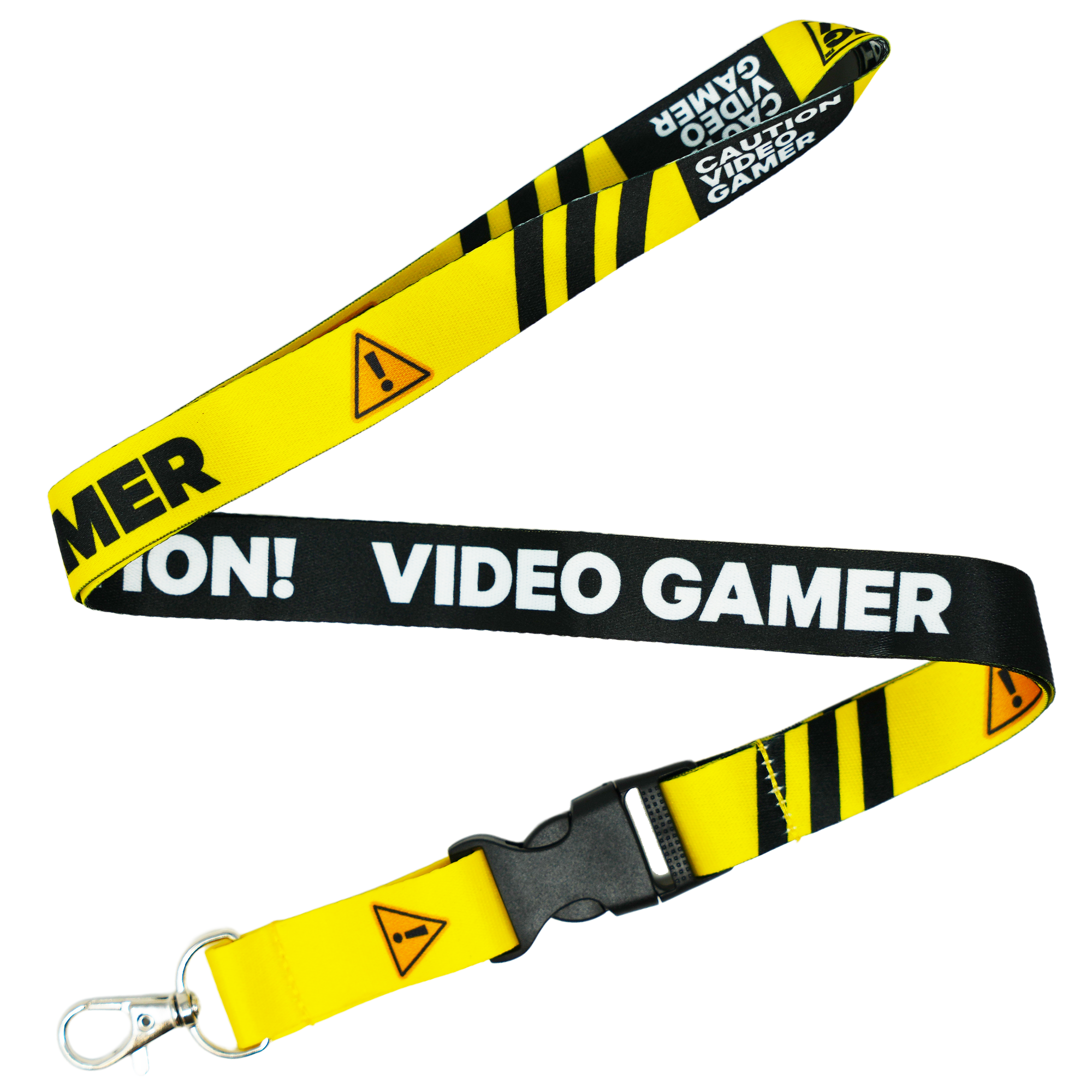 Video Gamer Caution! Funny Lanyard Main image