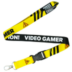 ¡Precaución, jugador de videojuegos! Cordón divertido