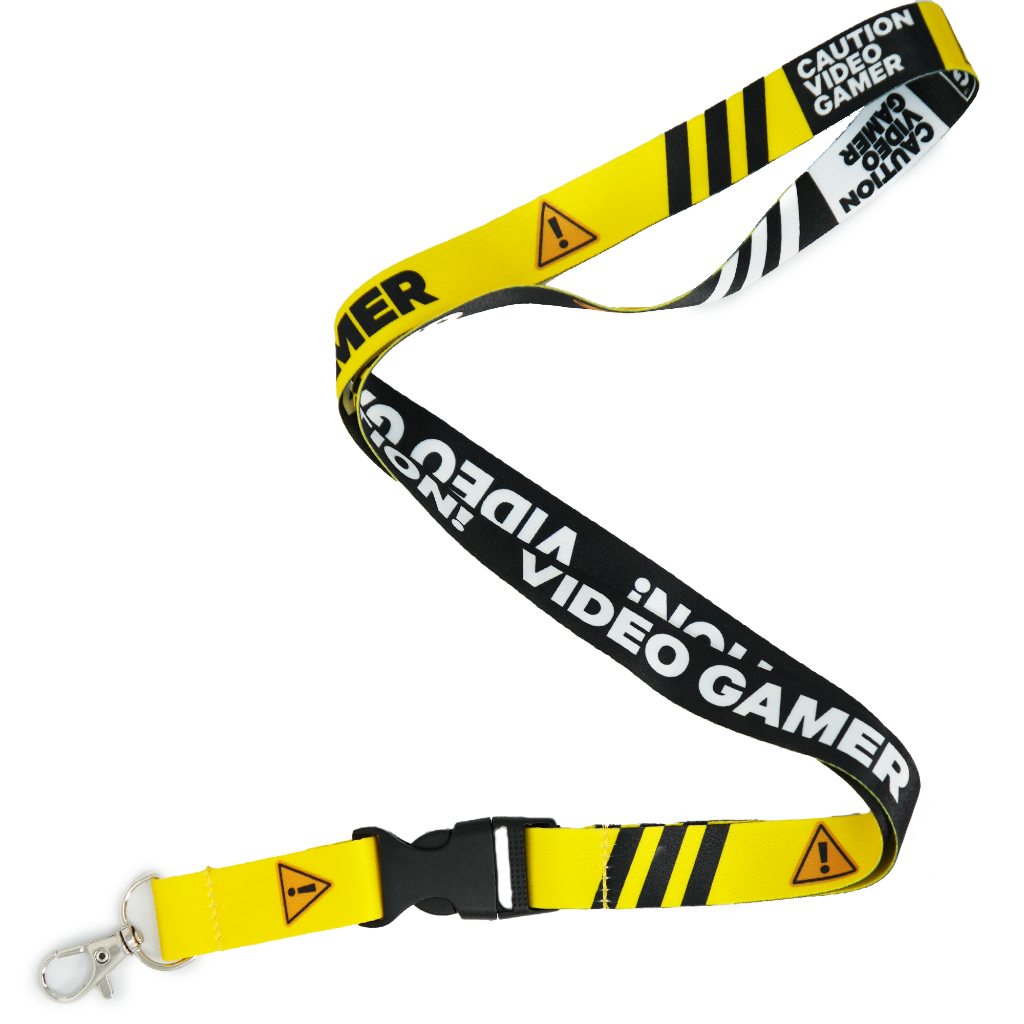 Video Gamer Caution! Funny Lanyard Main image