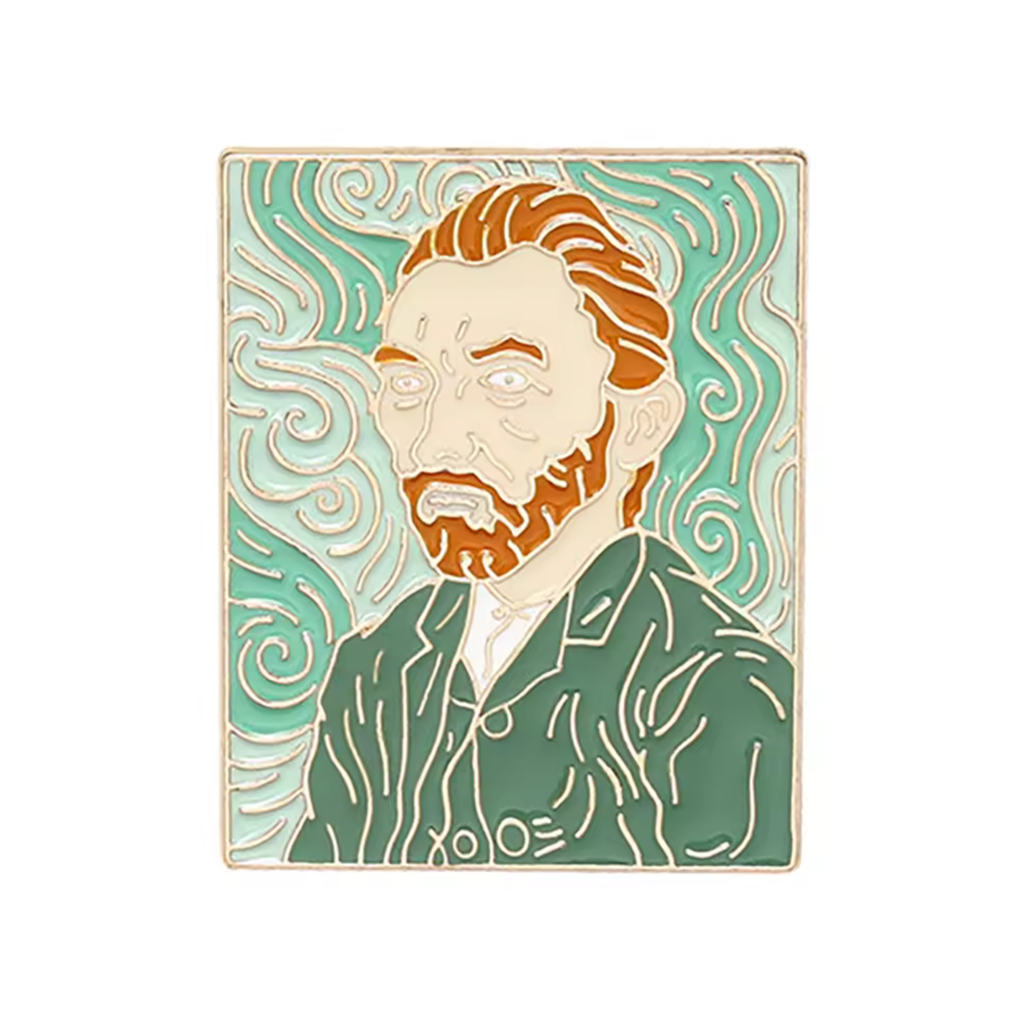 Pin de Solapa Autorretrato de Vincent Van Gogh Imagen principal del producto