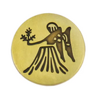 Virgo Zodiac Sign Pin Badge