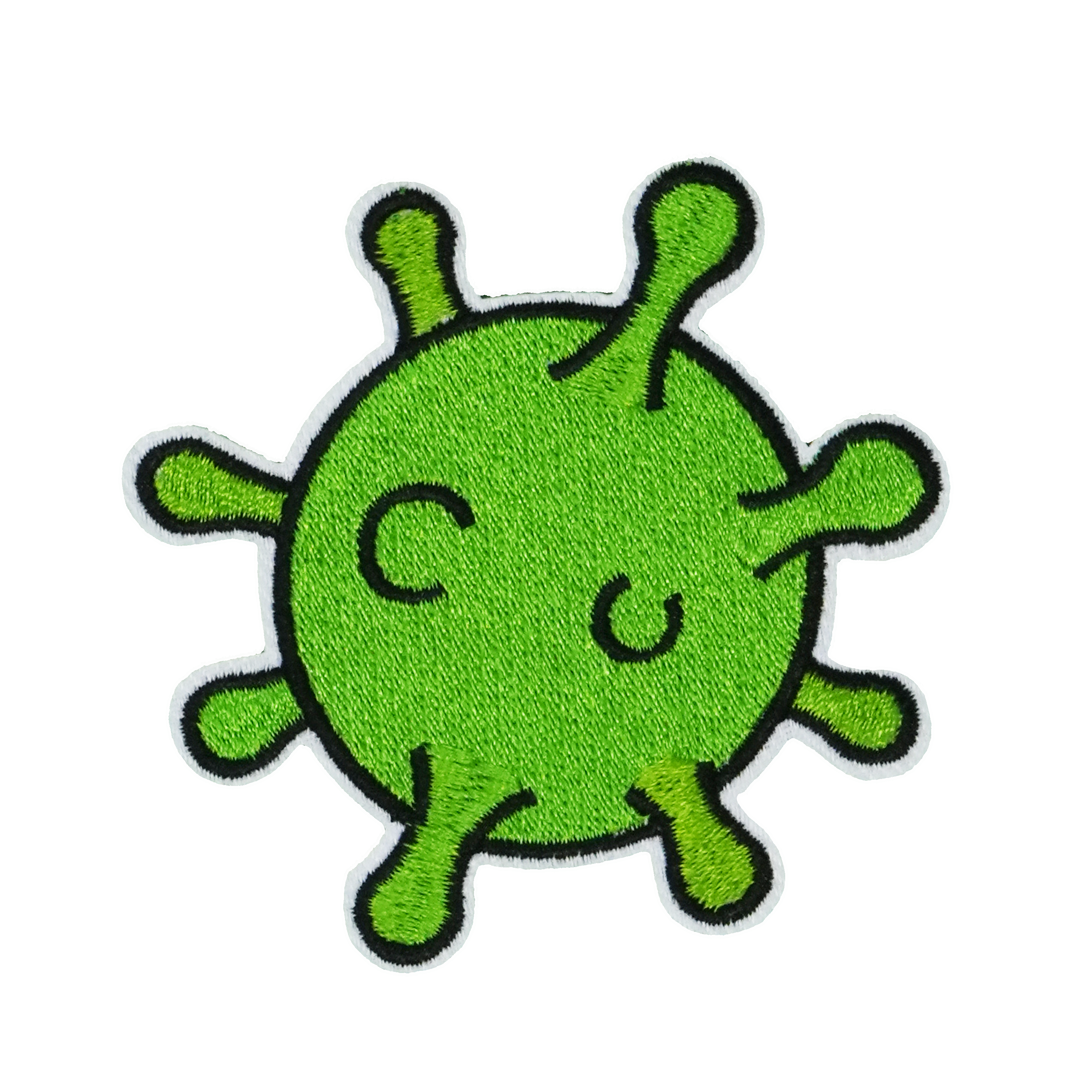Parche termoadhesivo Virus Germen Verde (8 x 7cm) Imagen principal del producto
