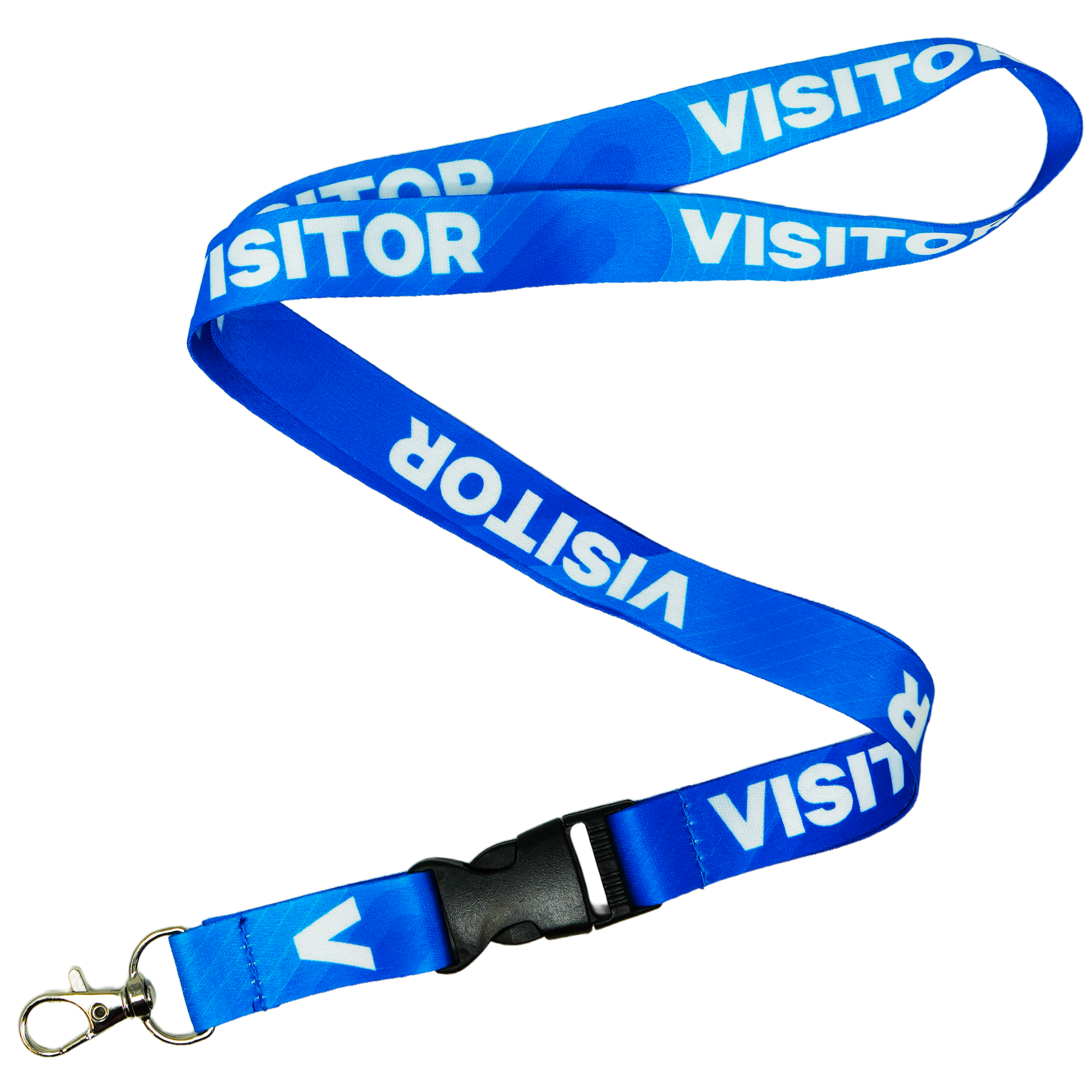 Visitor Lanyard Blue Business Site Pass Lanyard Imagen principal del producto