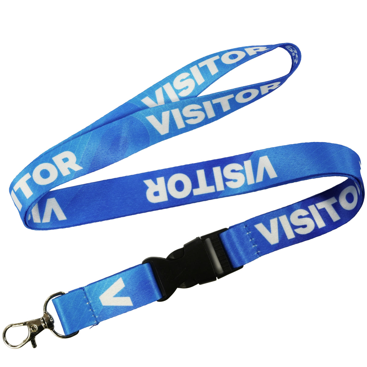 Visitor Lanyard Blue Business Site Pass Lanyard Imagen principal del producto