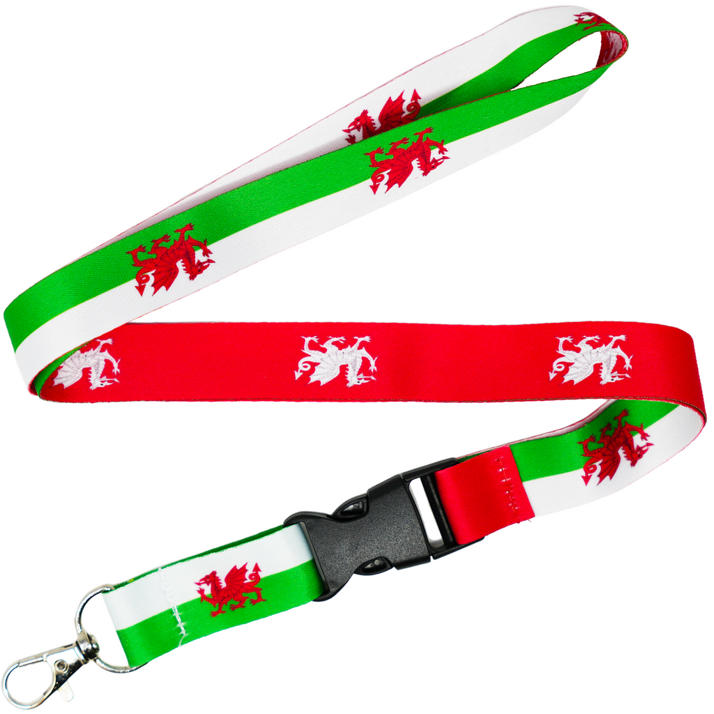 Wales Dragon Flag Lanyard