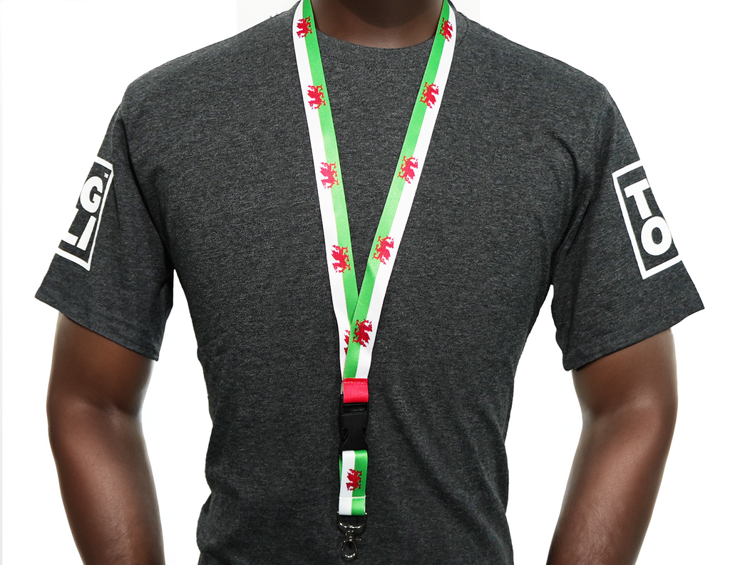 Wales Dragon Flag Lanyard