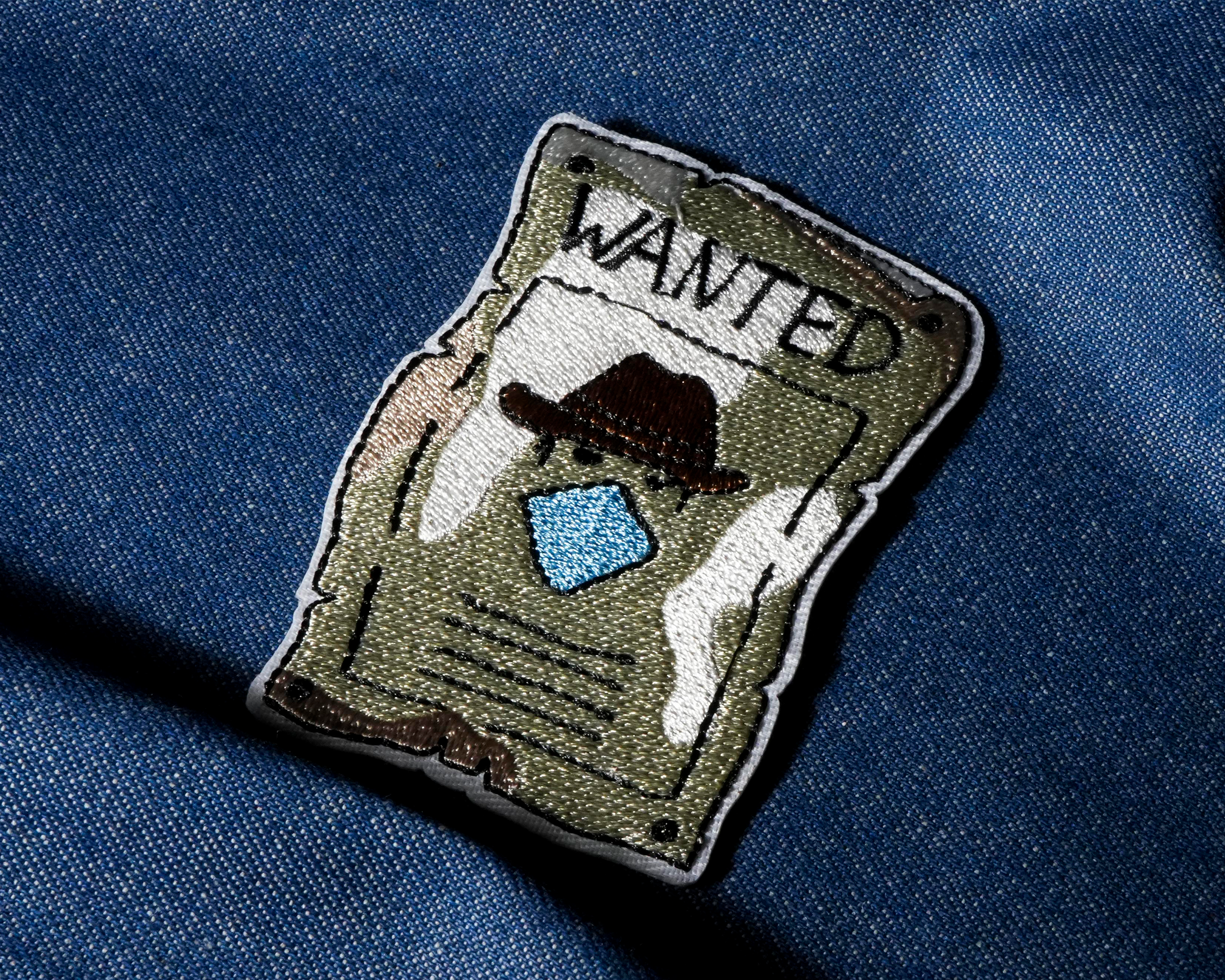 Cartel Se Busca Bandido Viejo Oeste Parche Termoadhesivo (8 x 5cm) Imagen secundaria del producto