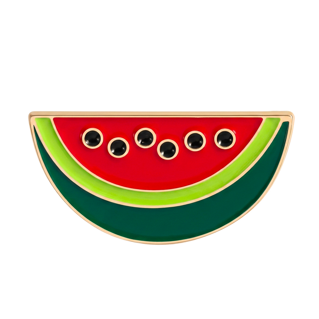 Watermelon Slice Enamel Lapel Pin Badge