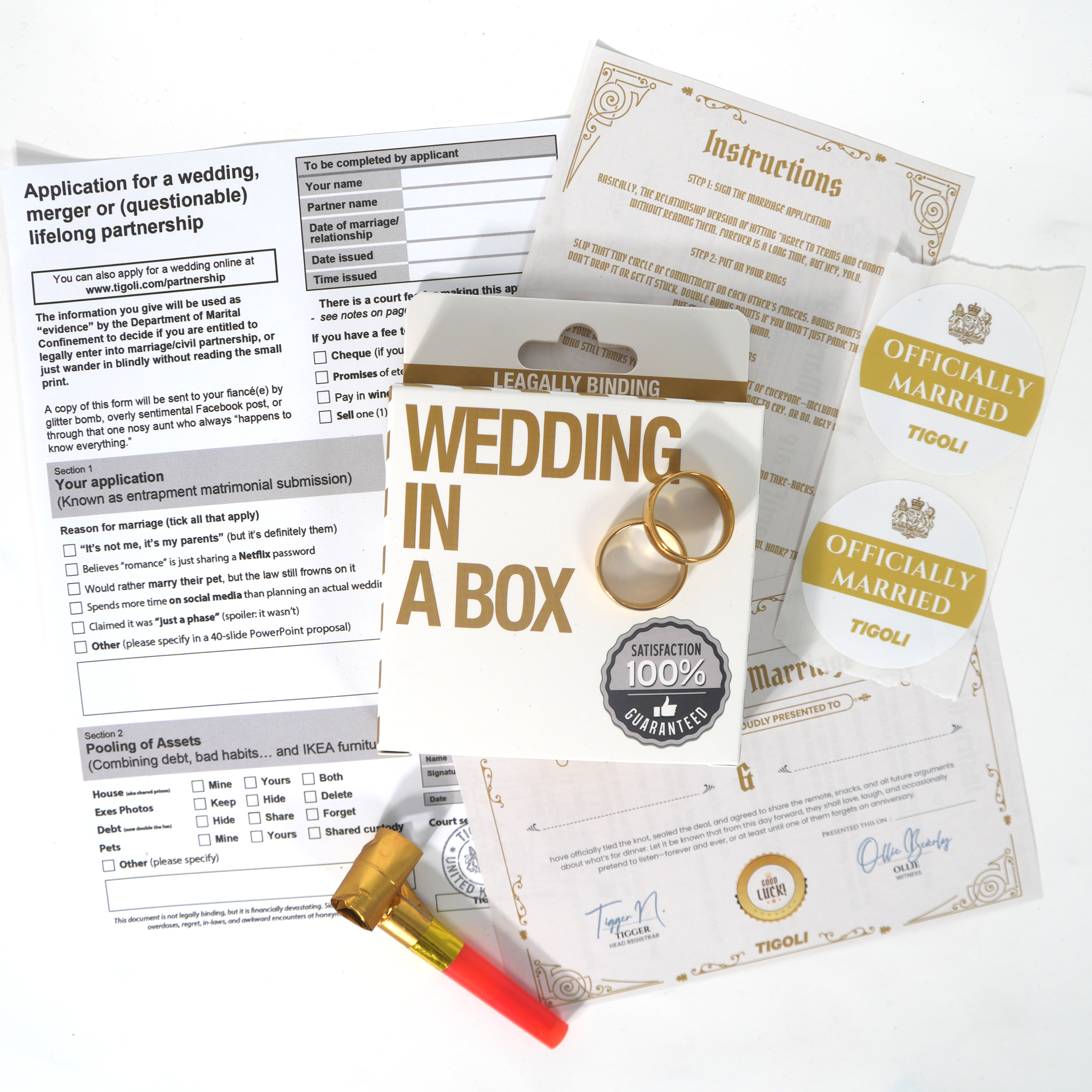 Boda en una caja