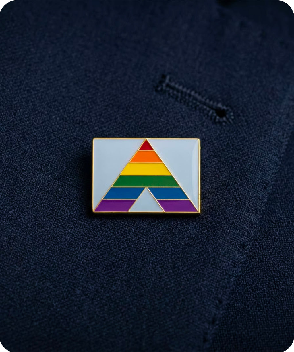 Straight Ally Pride Enamel Pin Badge