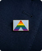 Straight Ally Pride Enamel Pin Badge