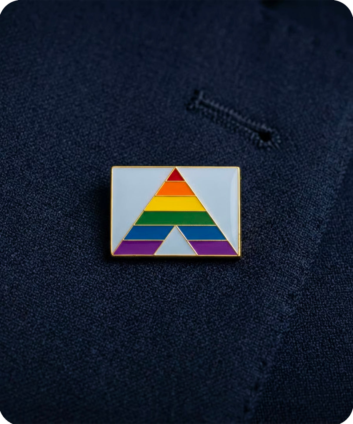 Straight Ally Pride Enamel Pin Badge
