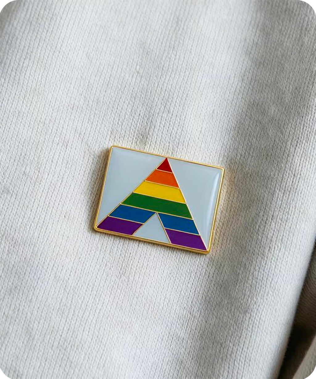 Straight Ally Pride Enamel Pin Badge
