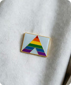 Straight Ally Pride Enamel Pin Badge