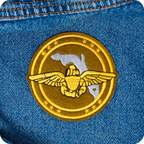 Florida Air National Guard (FLANG) Iron On Patch (8 x 8cm)