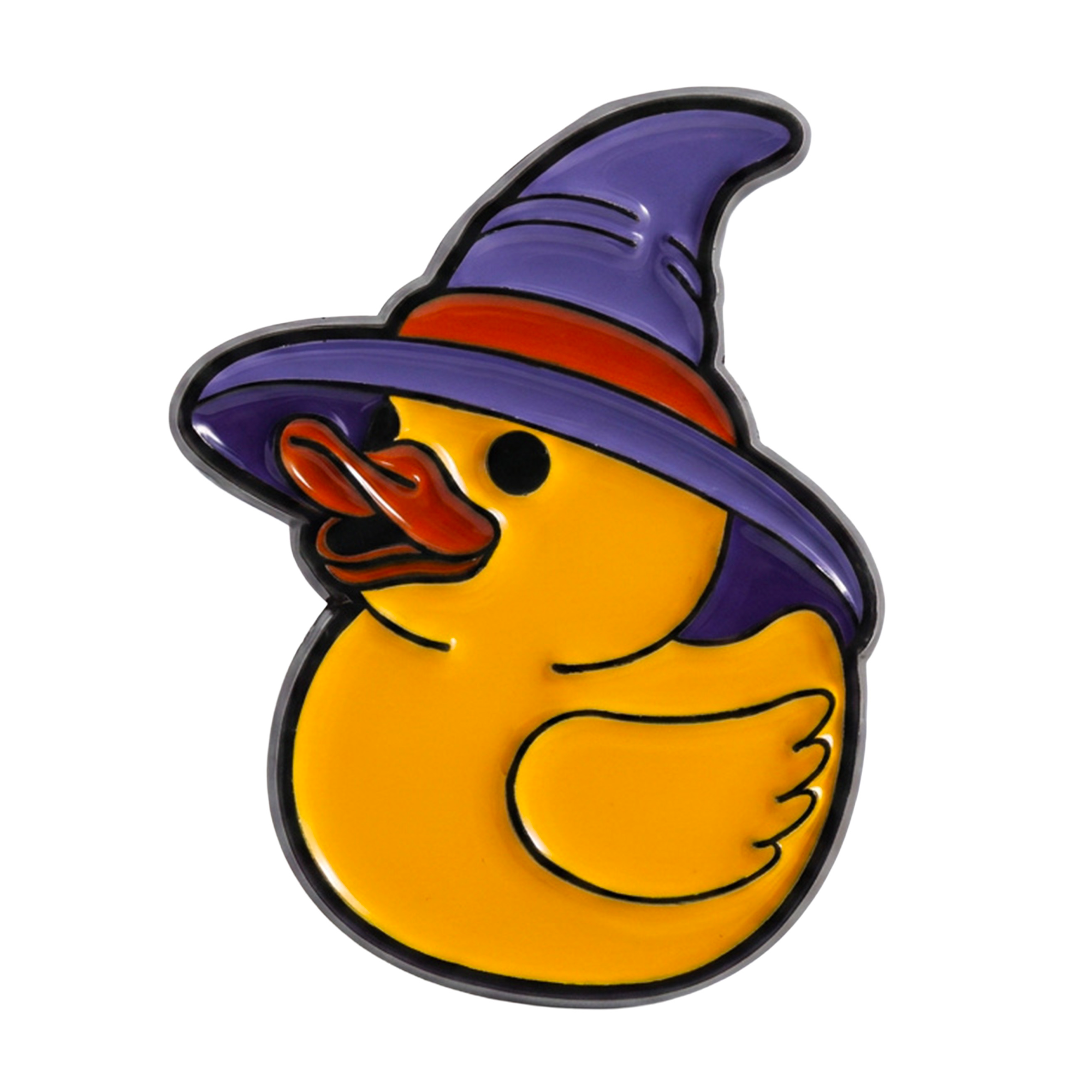 Halloween Witch Duck Enamel Lapel Pin Badge
