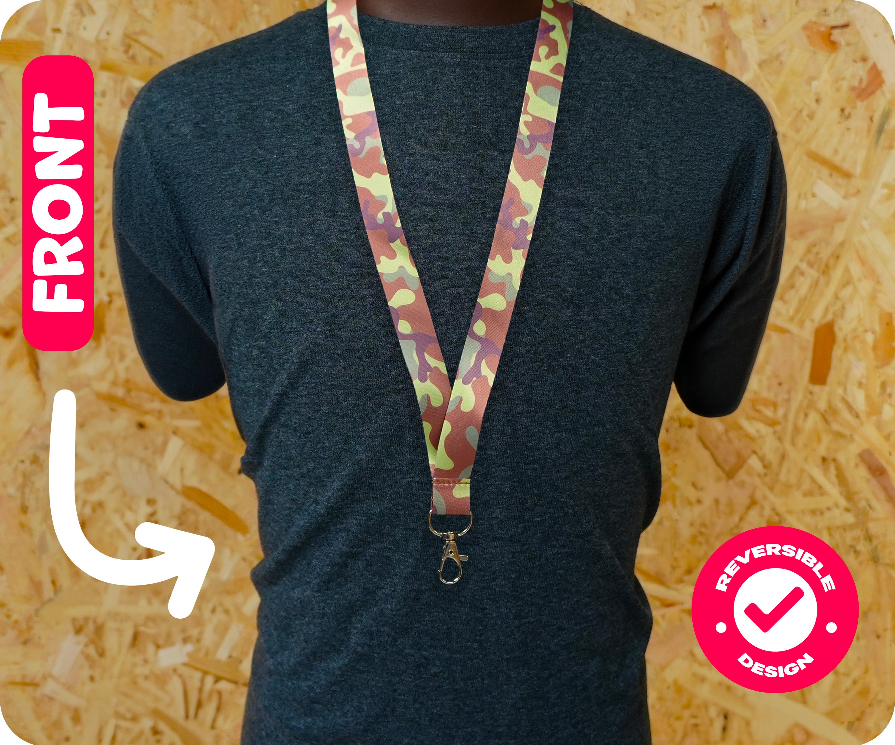 Woodland Camouflage Army Lanyard