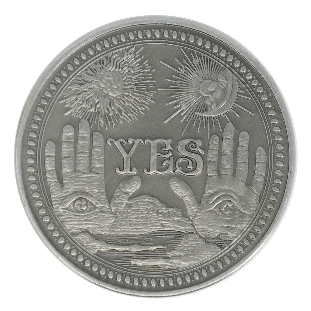 YES / NO Divination Coin – Gothic Oracle Design