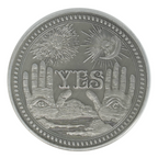 YES / NO Divination Coin – Gothic Oracle Design