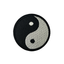 Ying & Yang Embroidery Patch (5cm)