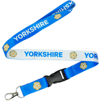 Yorkshire County White Rose Flag Lanyard