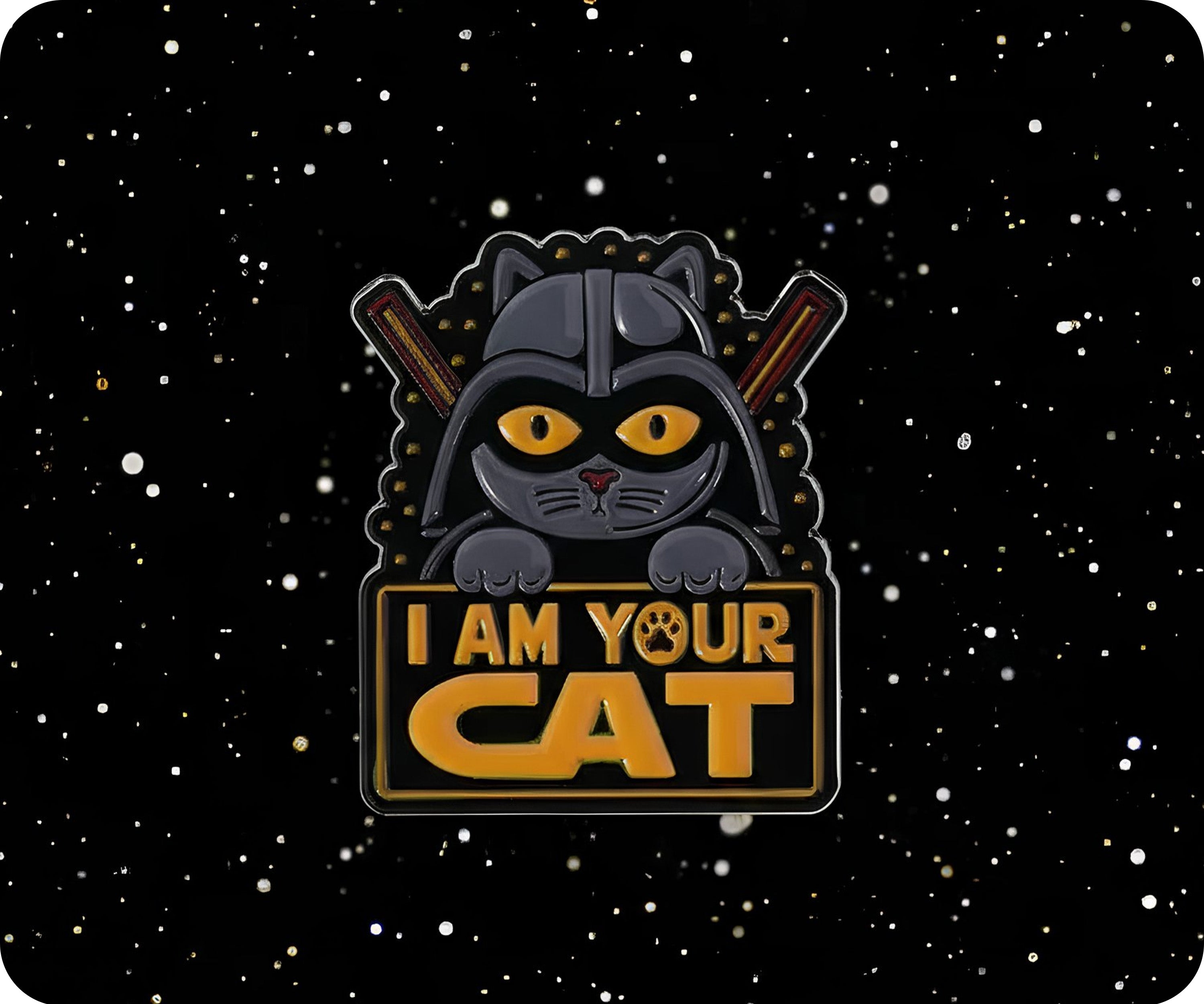 I Am Your Cat Space Pin Badge