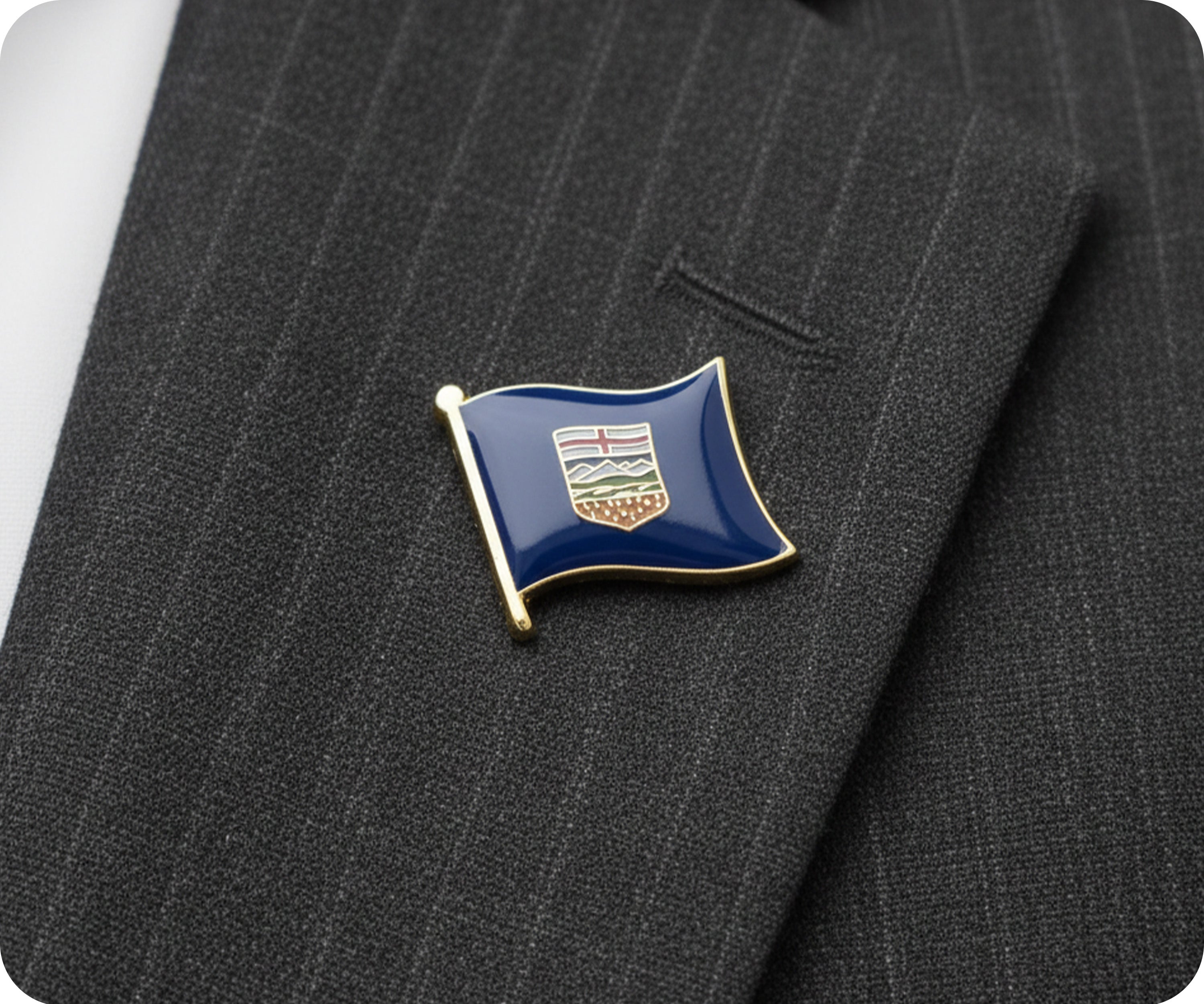Alberta Canadian Flag Pin Badge