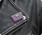 Labrys Lesbian Battle Axe Rectangle Pride Pin Badge