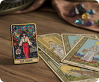 The ADHD Tarot Fortune Card Pin Badge