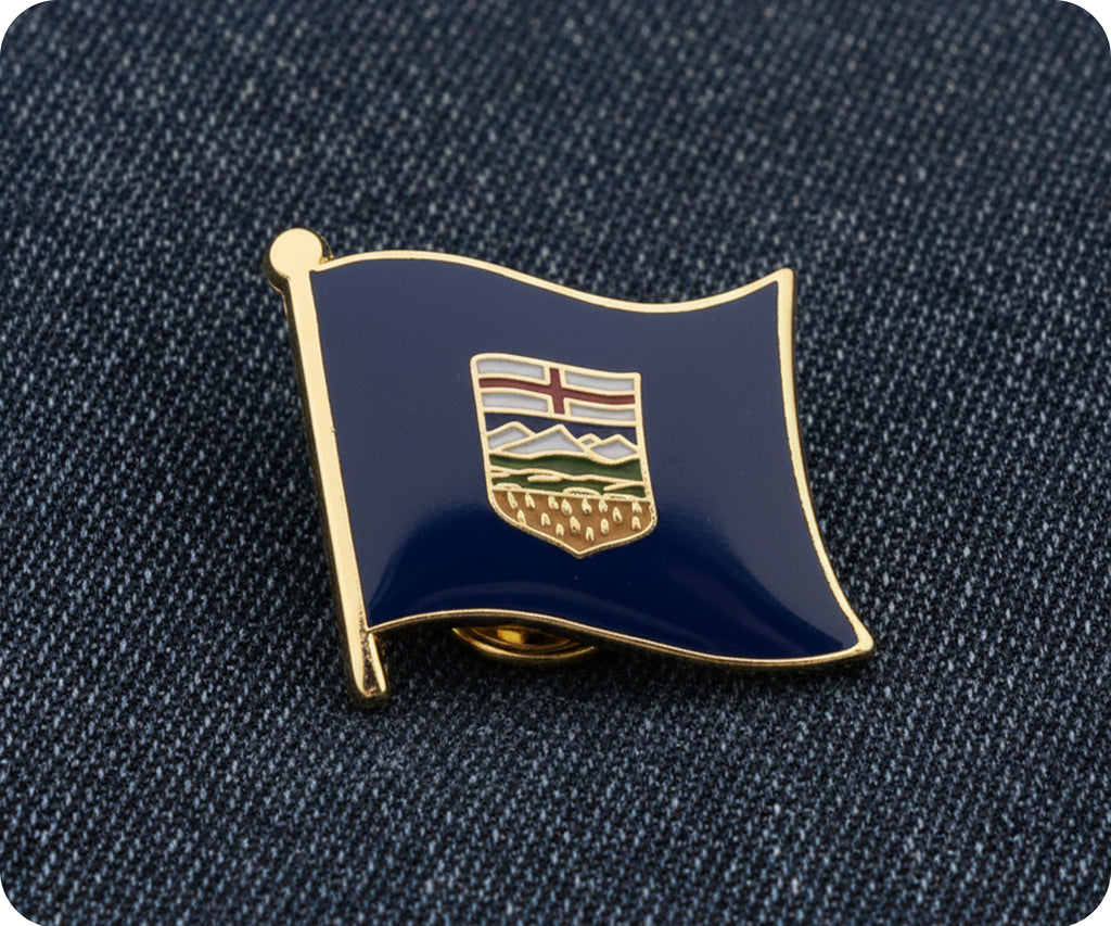 Alberta Canadian Flag Pin Badge