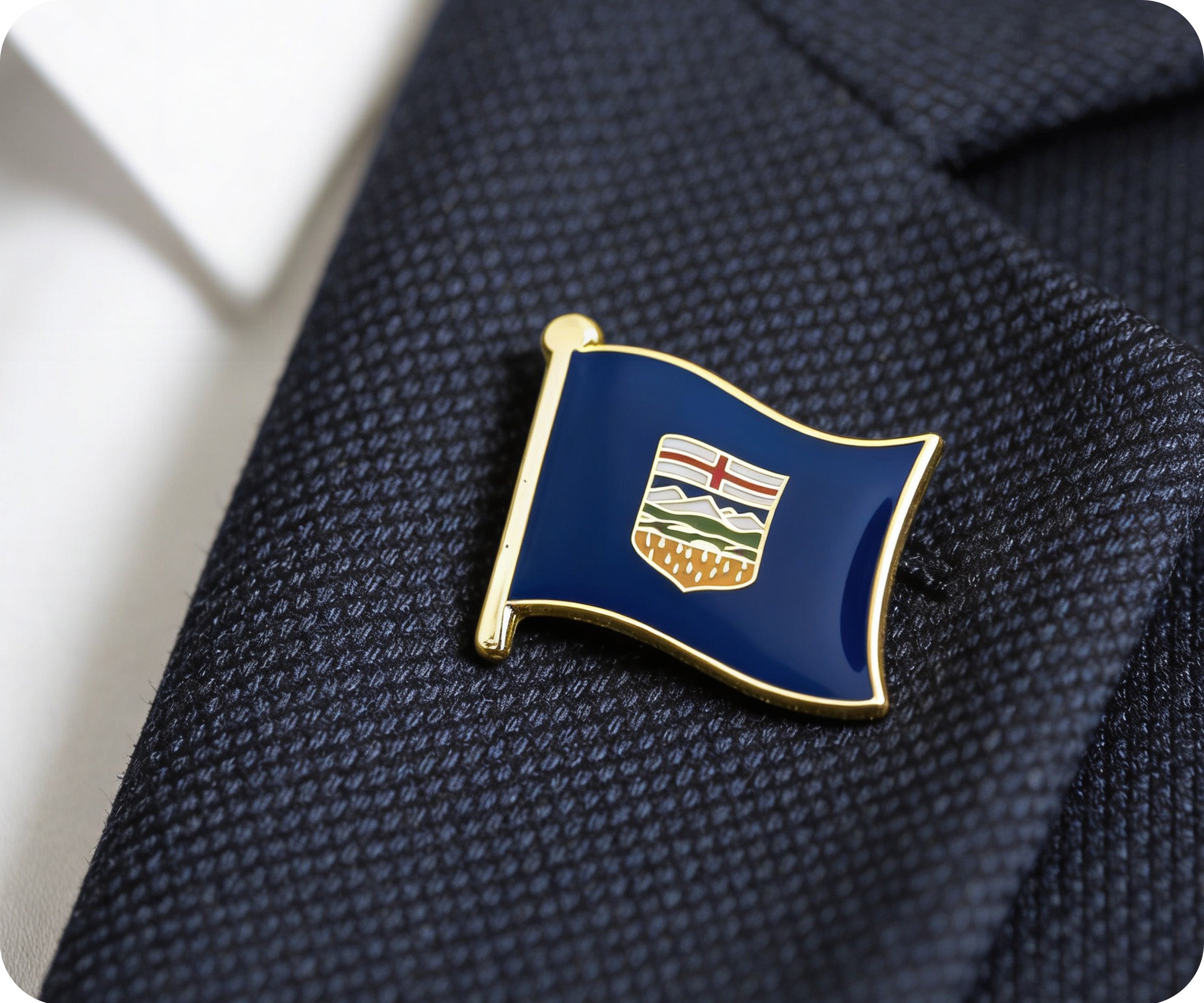 Pin de la bandera canadiense de Alberta Imagen secundaria del producto