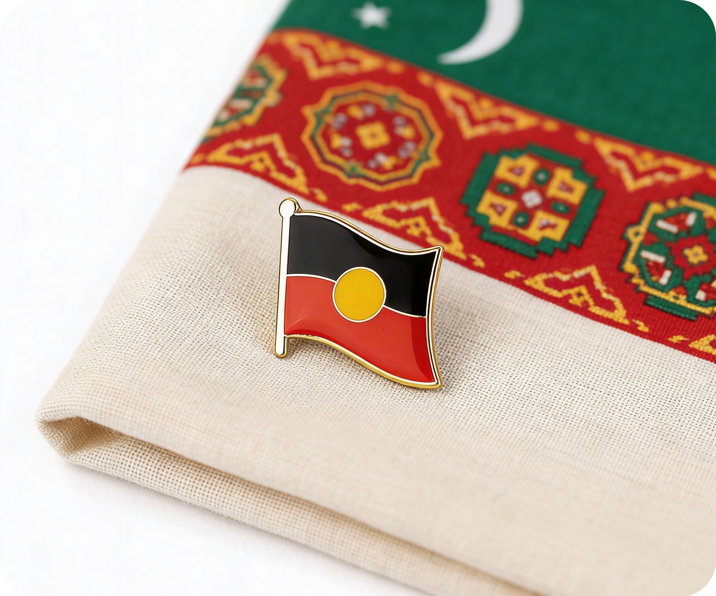 Aboriginal Australians Flag Pin Badge