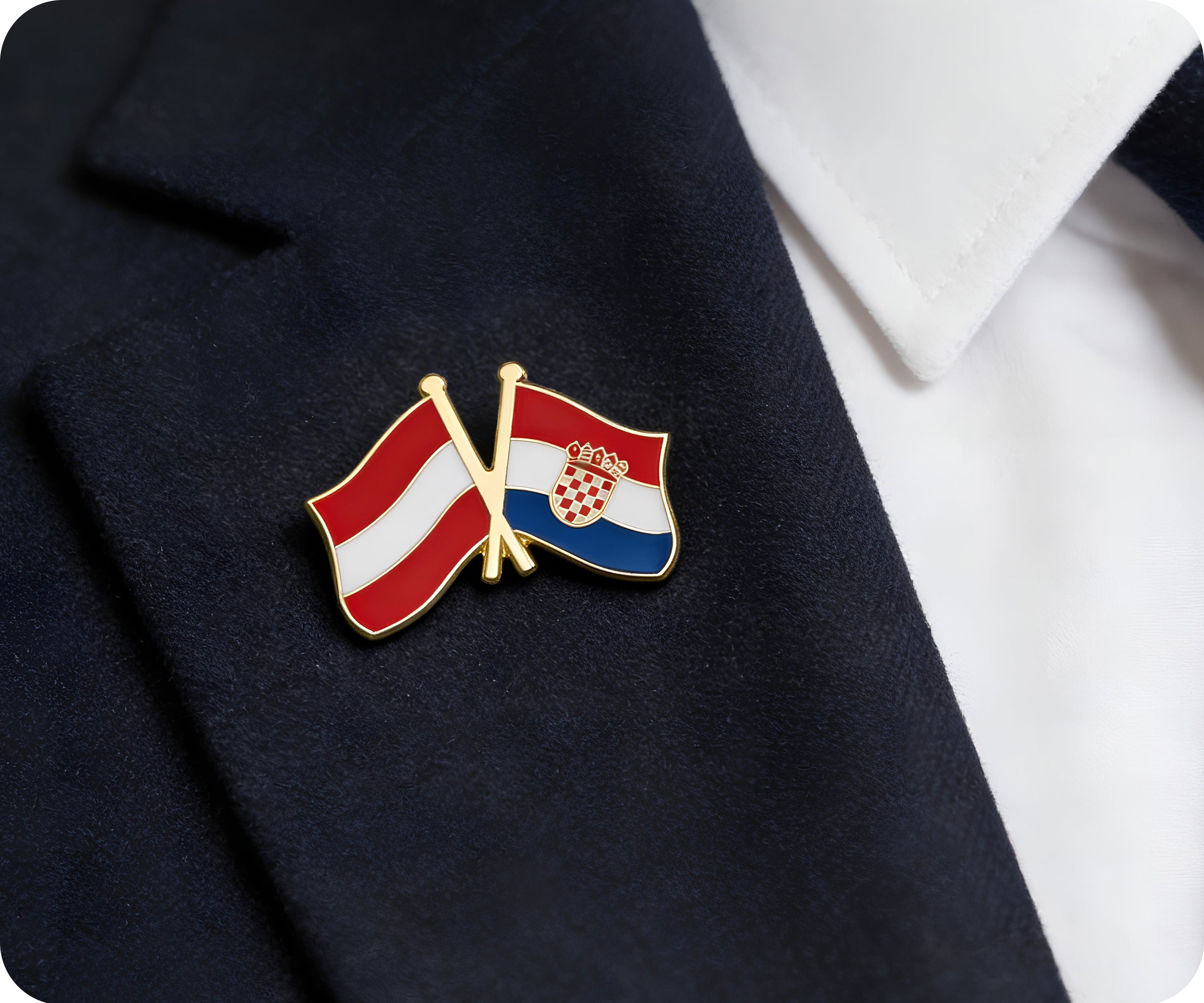 Insignia de amistad Austria y Croacia Imagen secundaria del producto