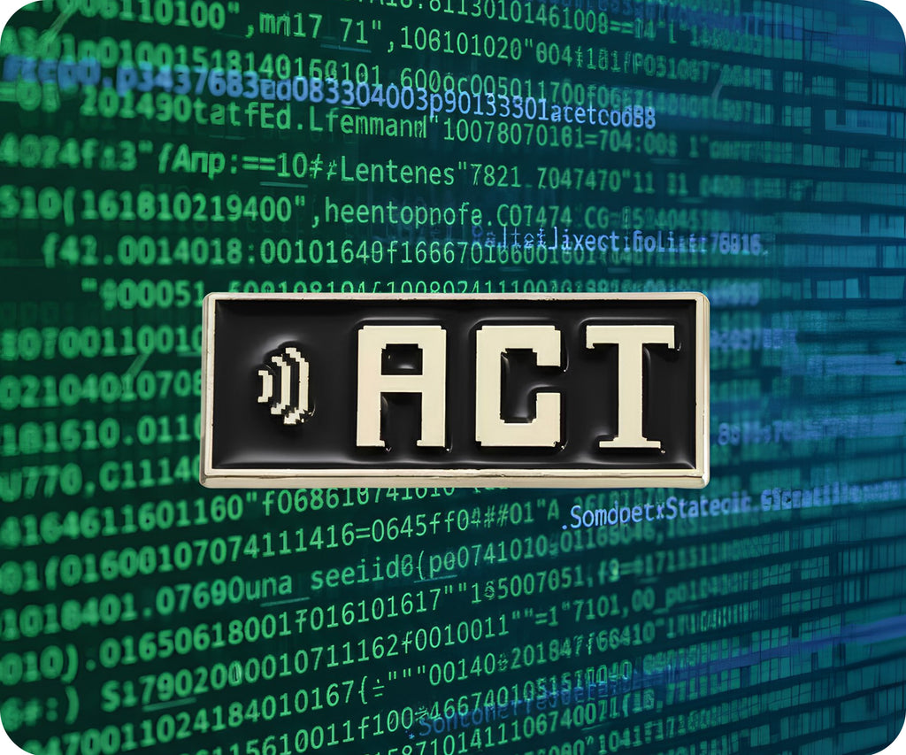 Act Gamer Mining Pin Badge