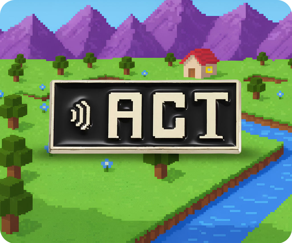 Act Gamer Mining Pin Badge