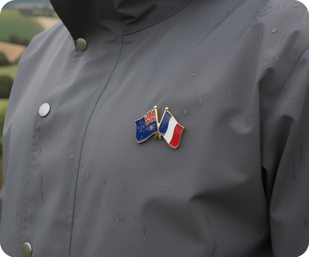 Australia & France Friendship Pin Badge