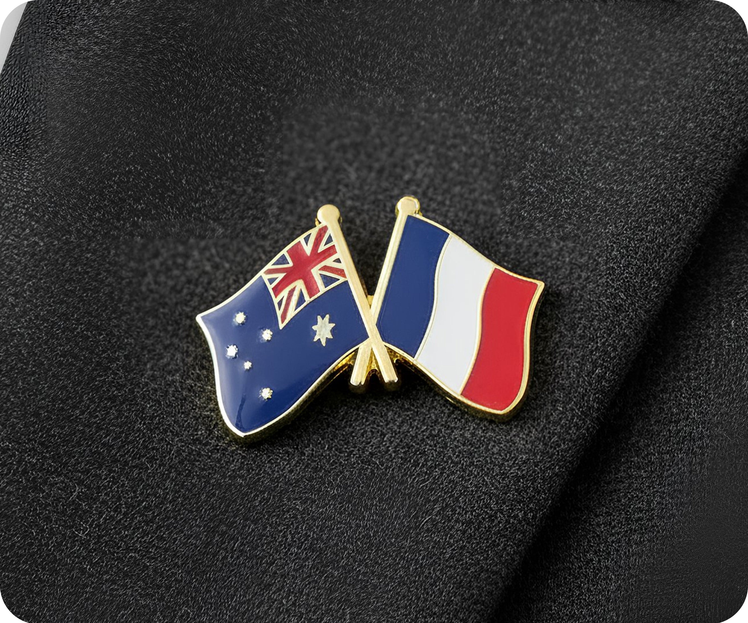 Australia & France Friendship Pin Badge