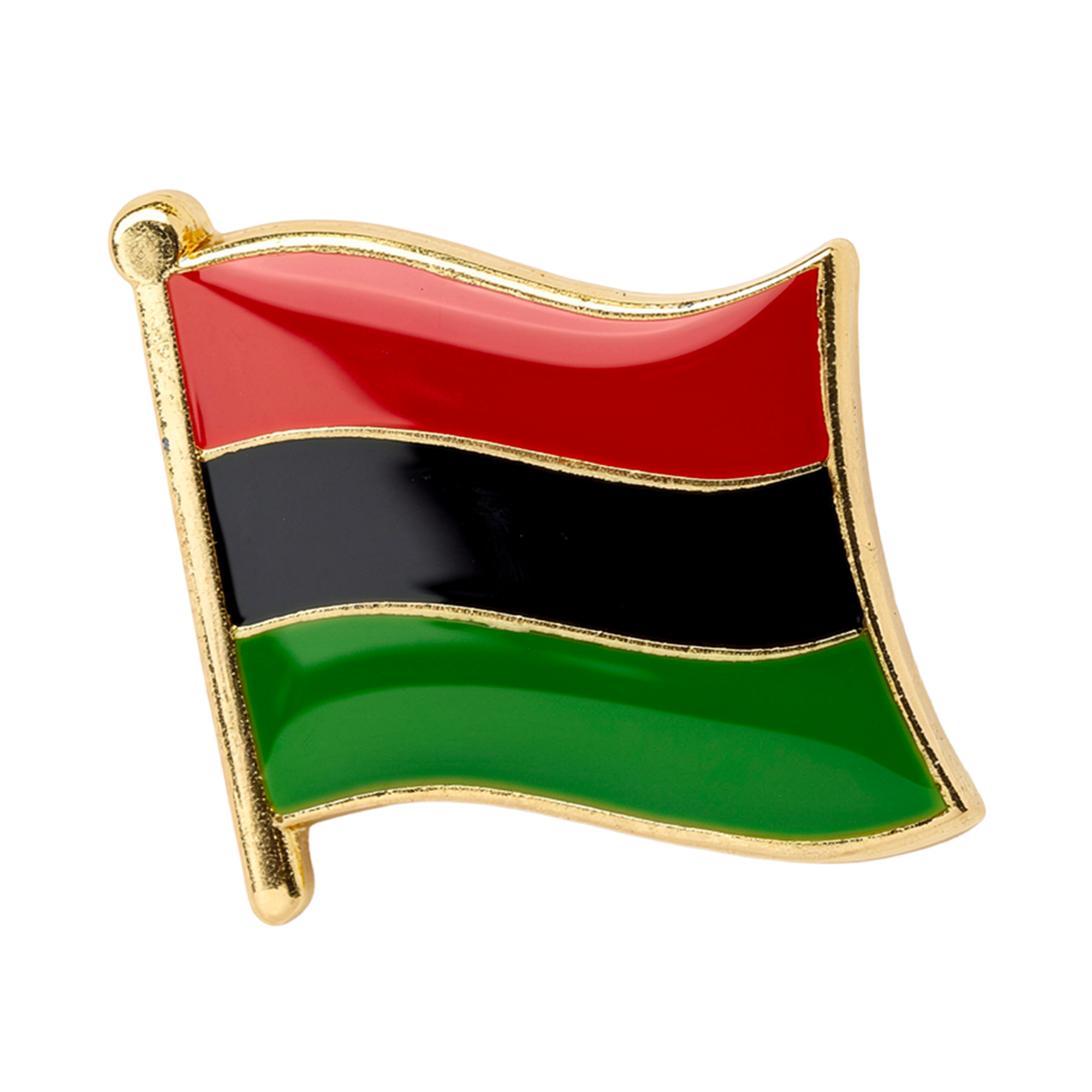 Pan-African Afro American Pin Badge